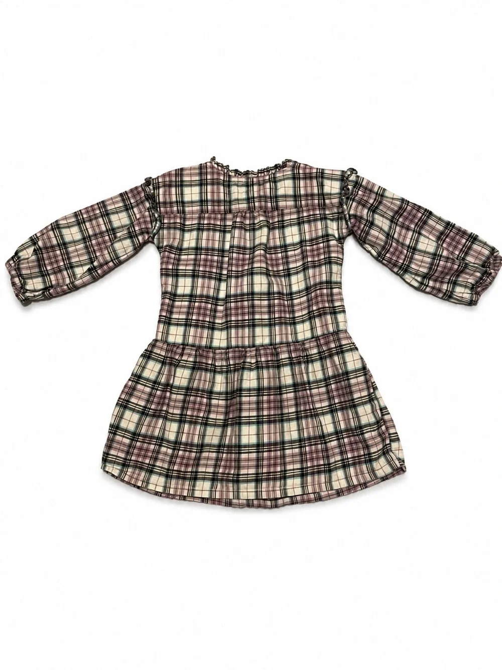 Baby Gap Girls Plaid Ruffle Peplum Tunic Blouse Size 3T